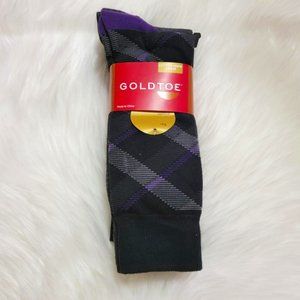 Goldtoe Cotton Crew Men's Socks, Pack of 5, NWT